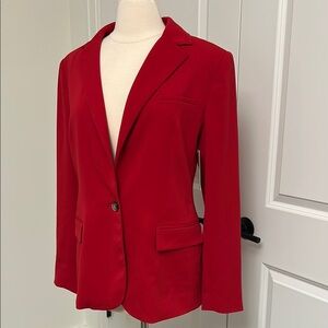 NWT BOSTON PROPER size 12 Red Blazer Jacket